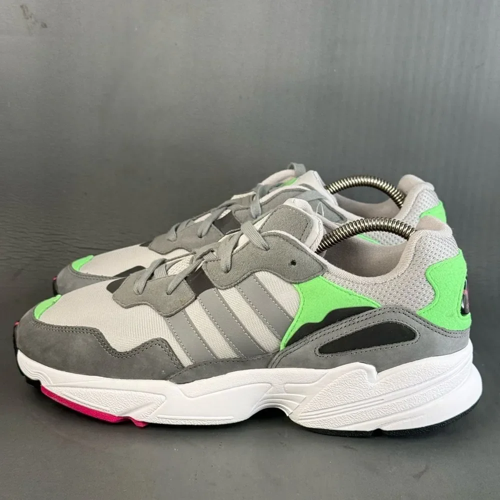 adidas Yung-96 Grey Shock Pink athletic sneaker shoes men’s size 10